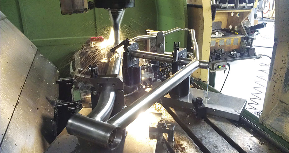 frame in the CNC machine