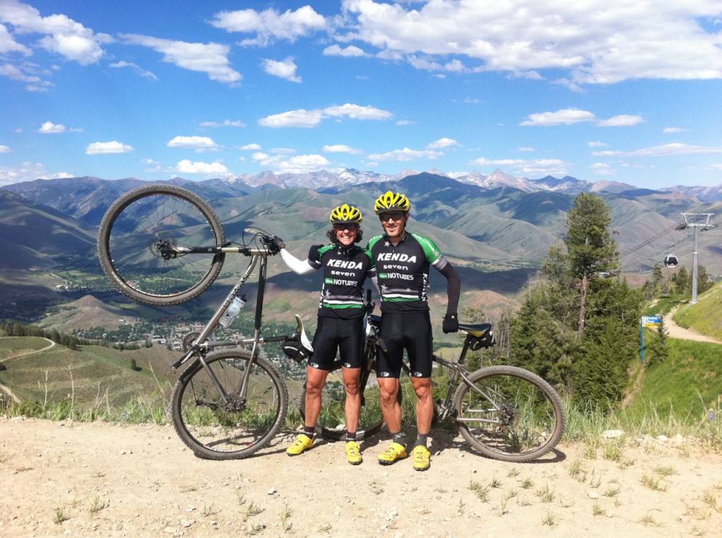 Team Kenda-Seven-NoTubes on top of Idaho