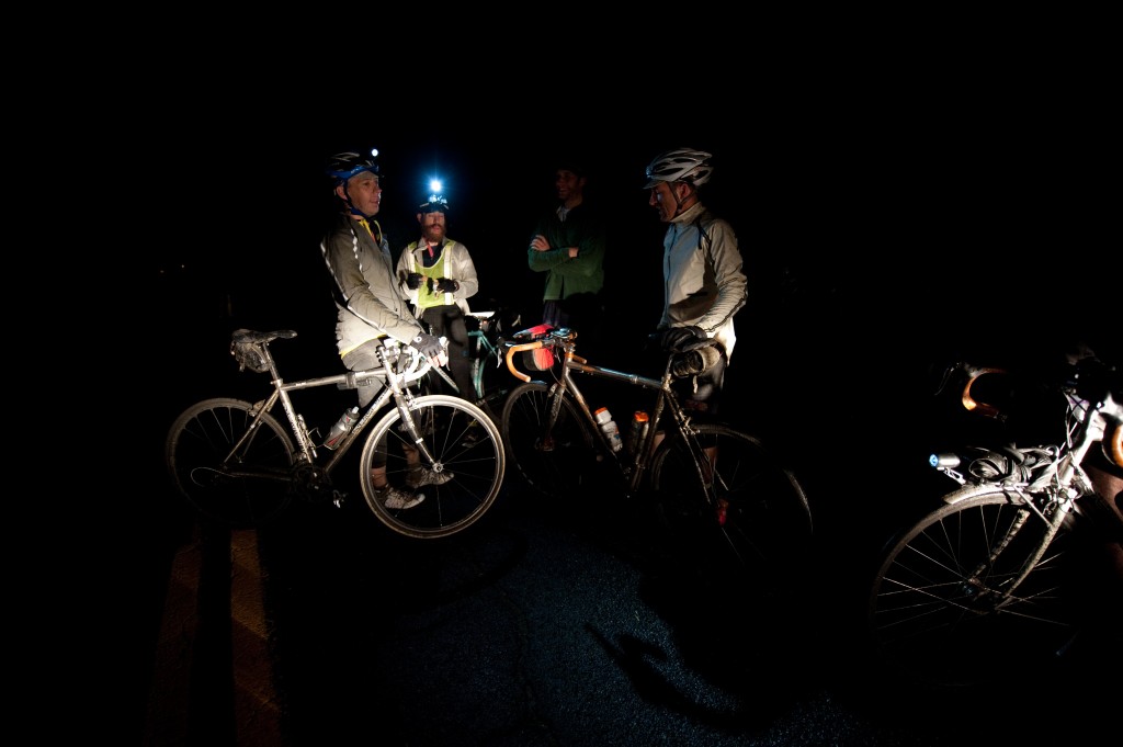 Rando riders in the night
