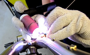 Welding Zip Tie Guides for Hydraulic Brakes