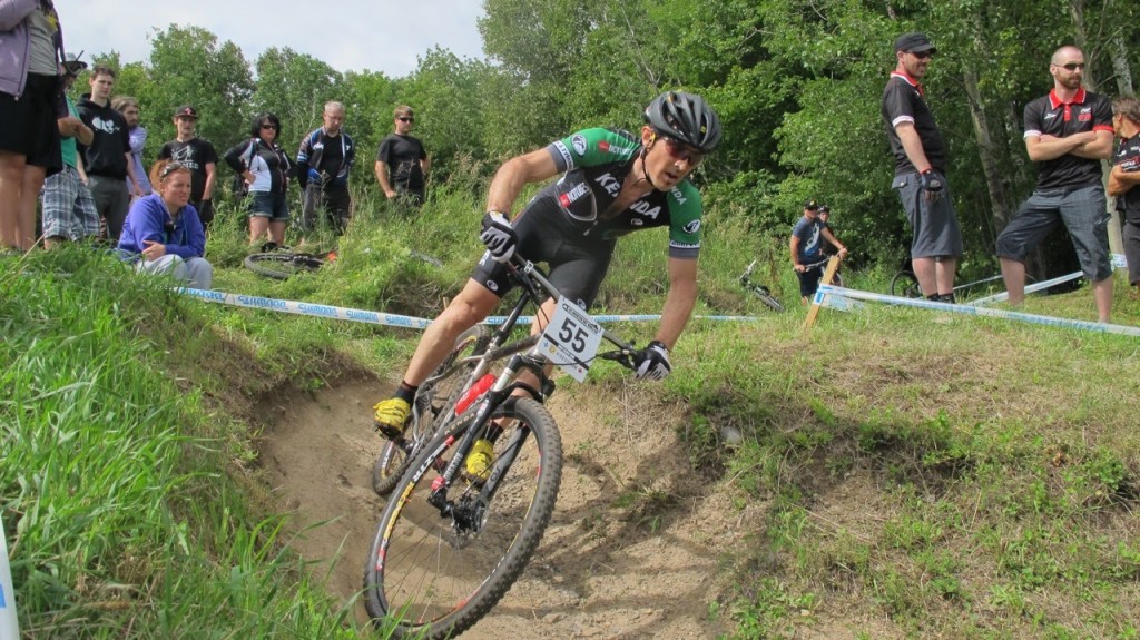 Mike Broderick going fast on his Seven Sola PRO