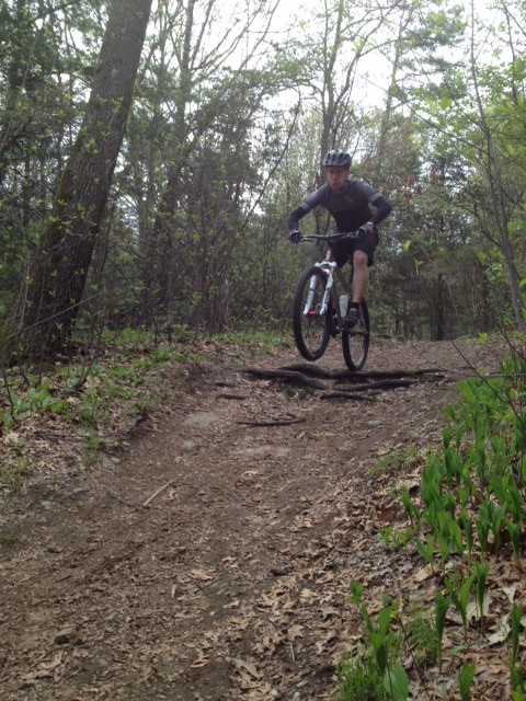 Riding in the woods
