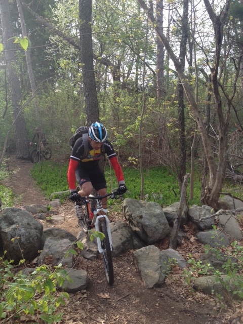 Riding in the woods
