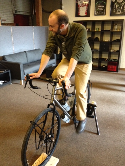 rider getting fitted