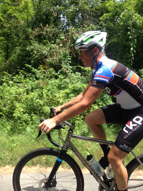 Partick Brady on a test ride