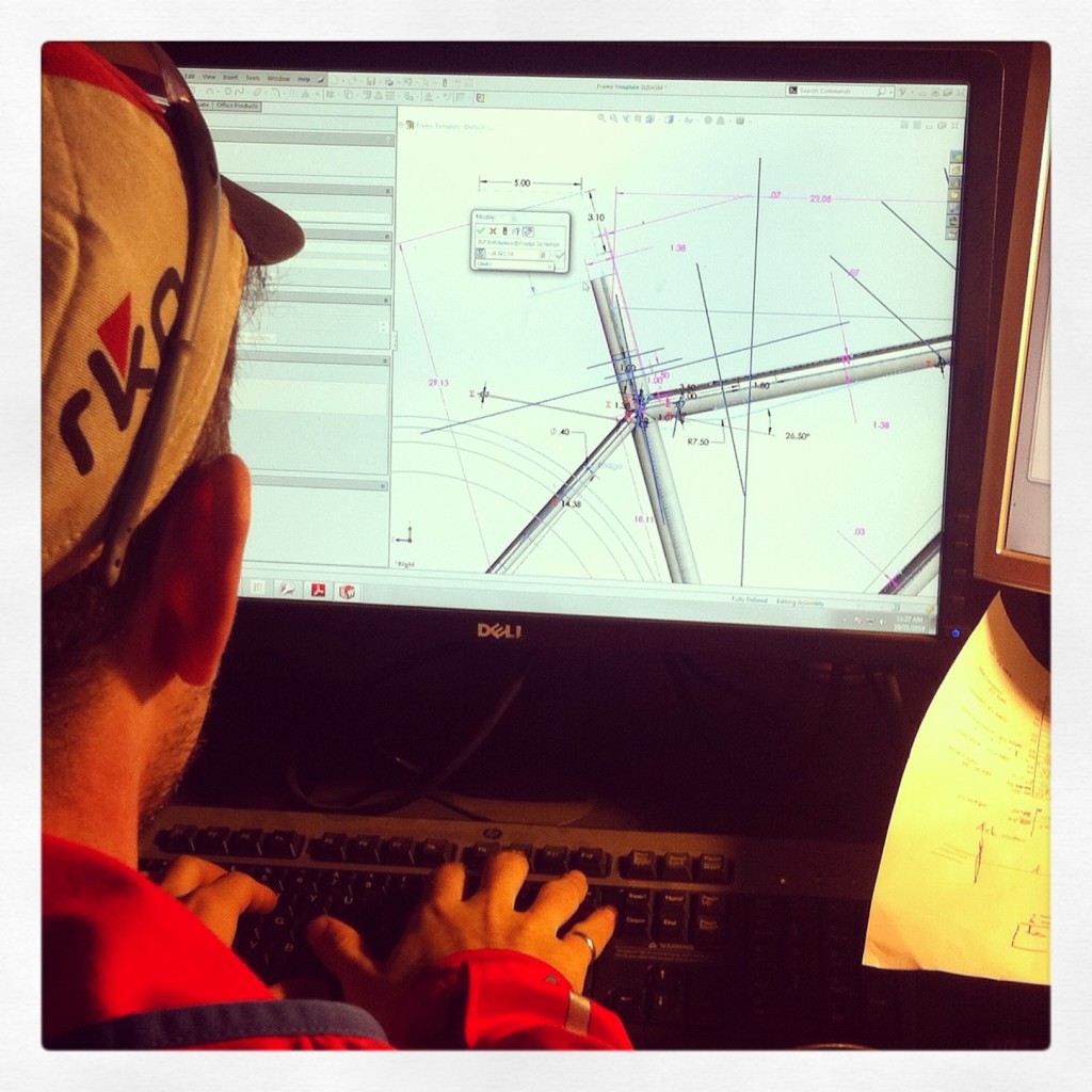 Ryan working in SolidWorks