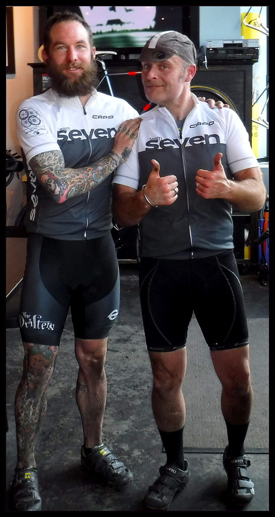 Brad and Matt Thumbs up