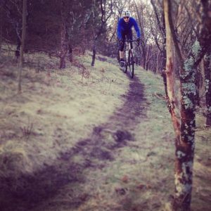Tim descents some lovely singletrack