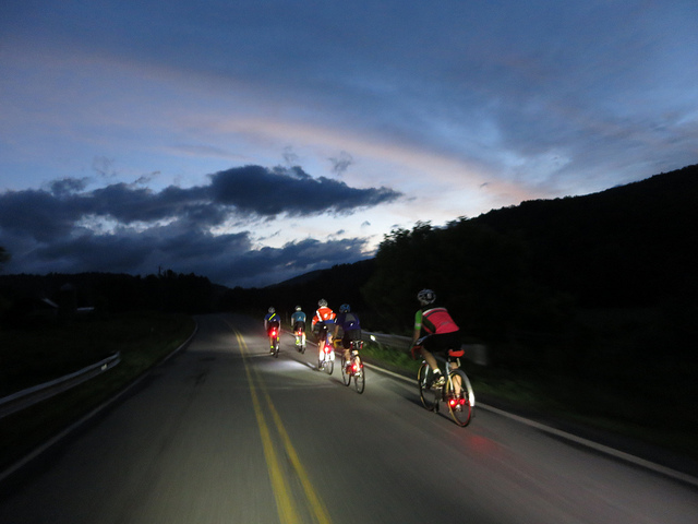 Riding into the sunset