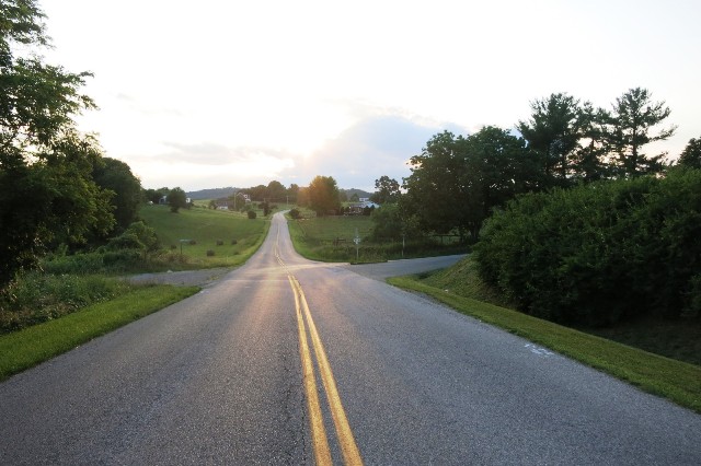 A crossroads in Virginia