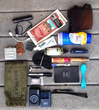 Handlebar bag items