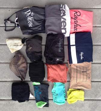 Clothing you bring on a ride across America