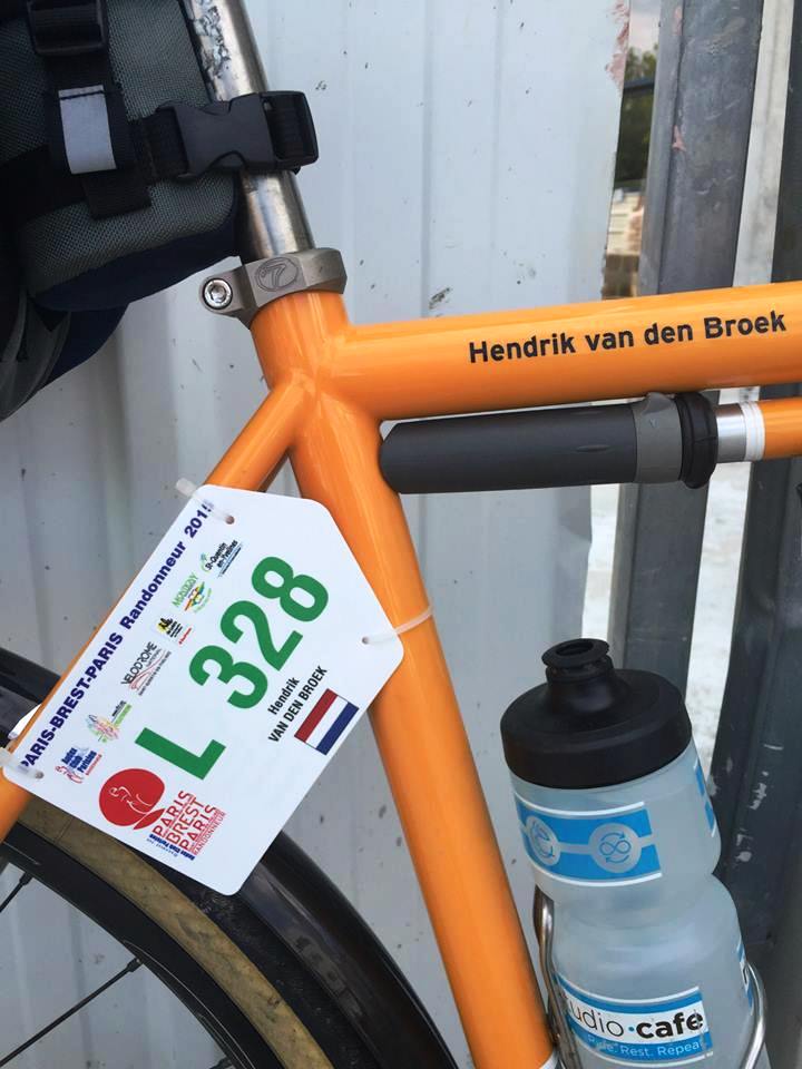 Closeup of Henry's bike