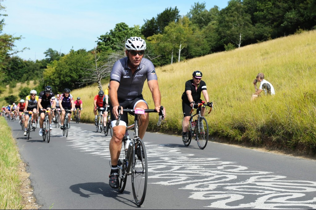 Michael leads the pack at the London Surrey 100