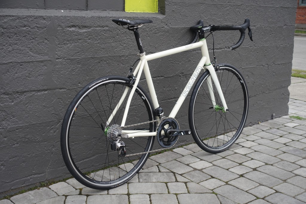 Axiom SL painted white with SRAM eTap