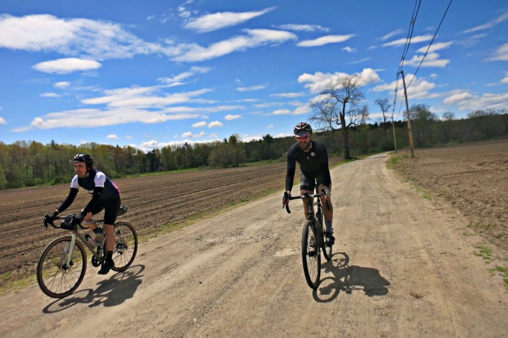 Brad and Matt ride the trails