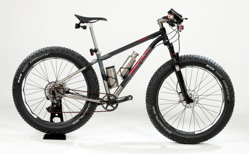 Seven Treeline SL with black, red and gray resolute paint scheme
