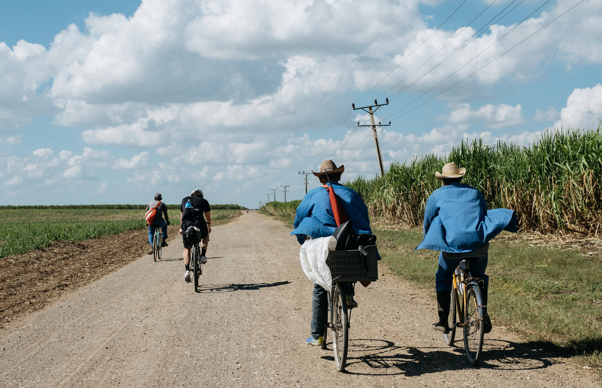 Riding with the locals