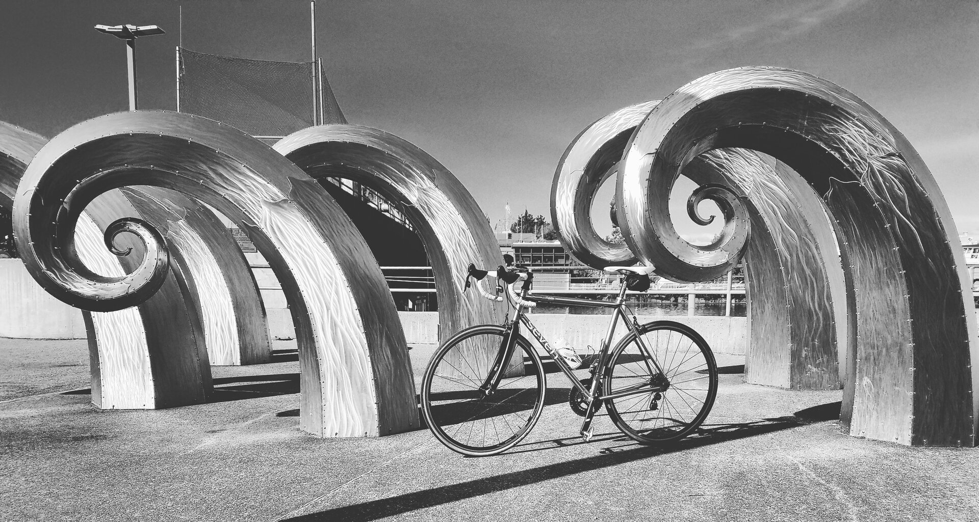 Seven with sculptures