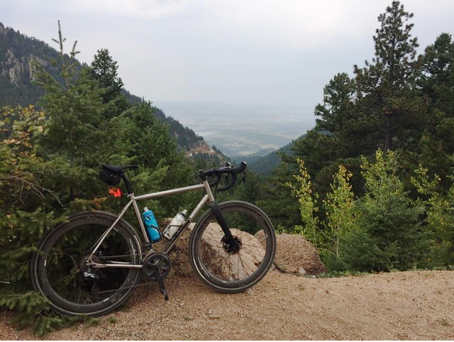 Seven Evegreen rest on a high mountain pass