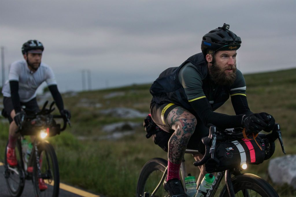 Brad and Matt looking detirmined to continue riding into the night