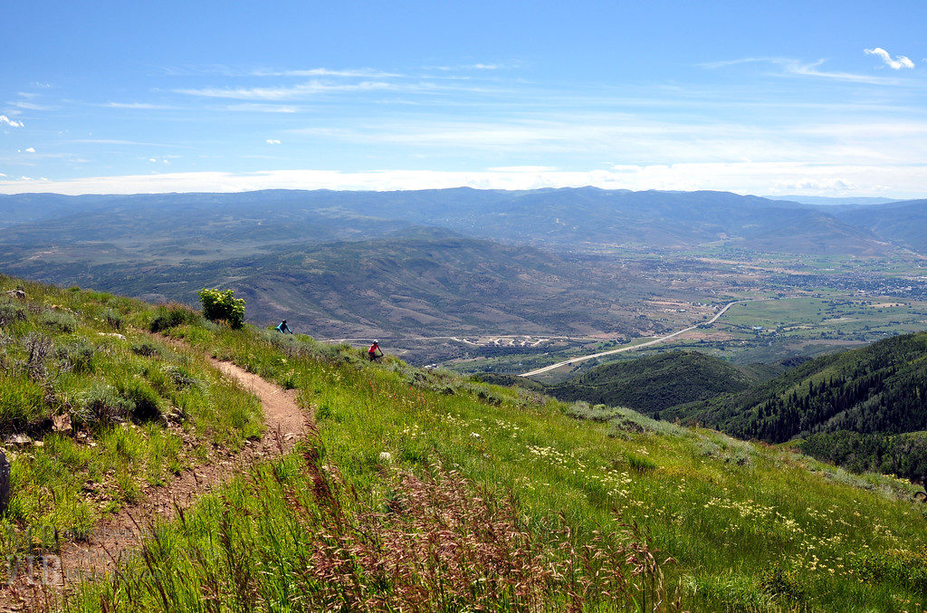 Start of the Deer Valley trails in Park City, Utah