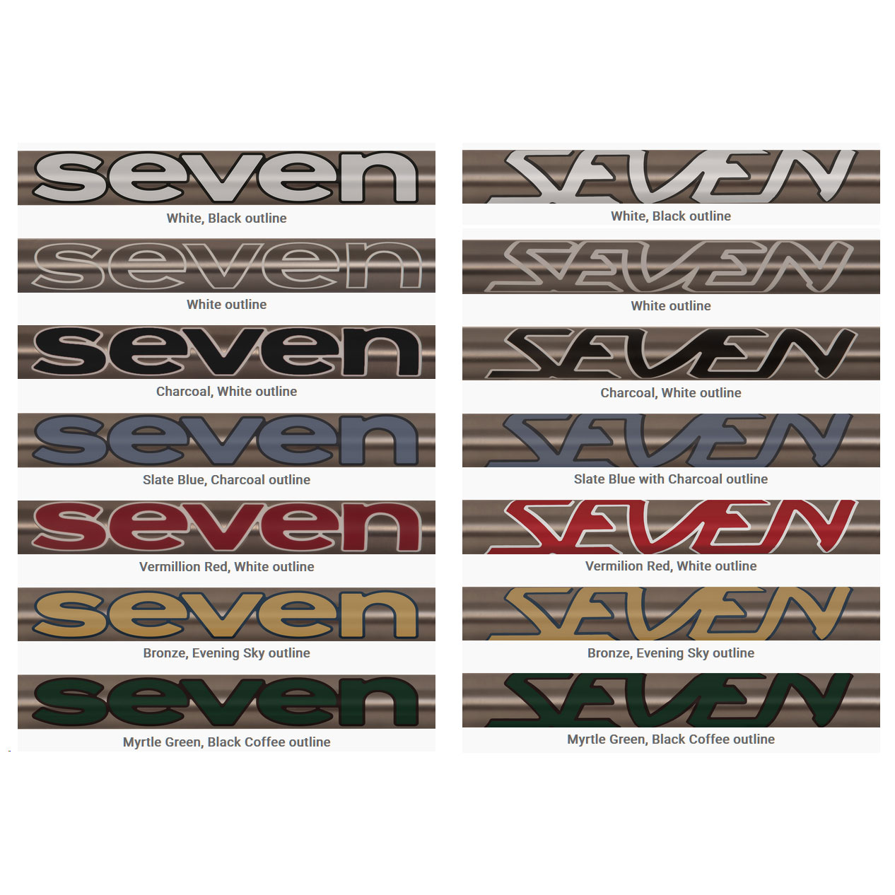 all the decal choices together