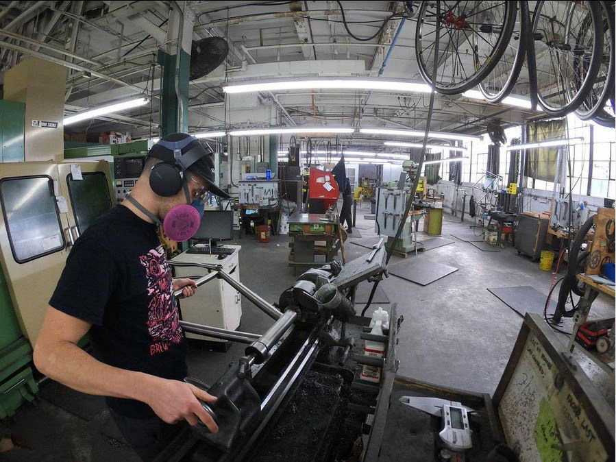 reaming and facing a bicycle frame's head tube