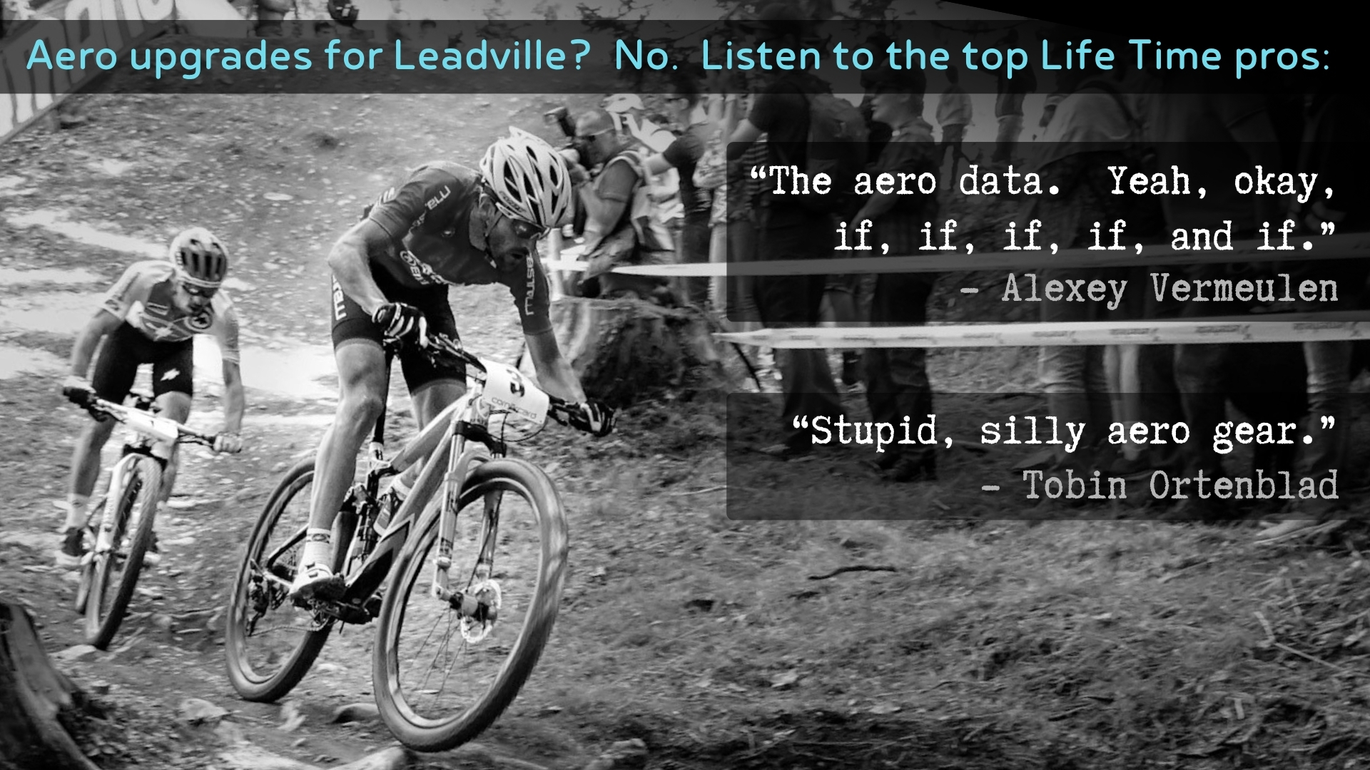 Mountain bikers are faster than drop bar racers, so says Leadville data