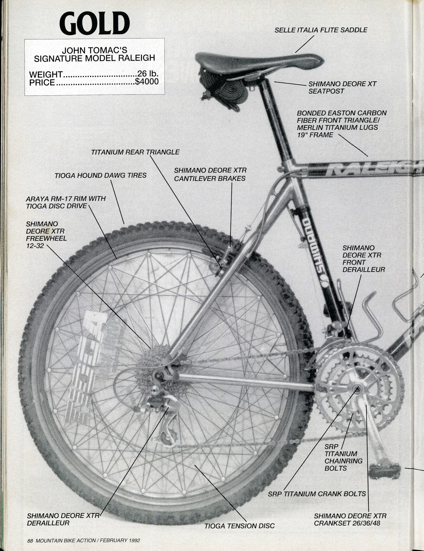 John Tomac Raleigh Carbon-Titanium