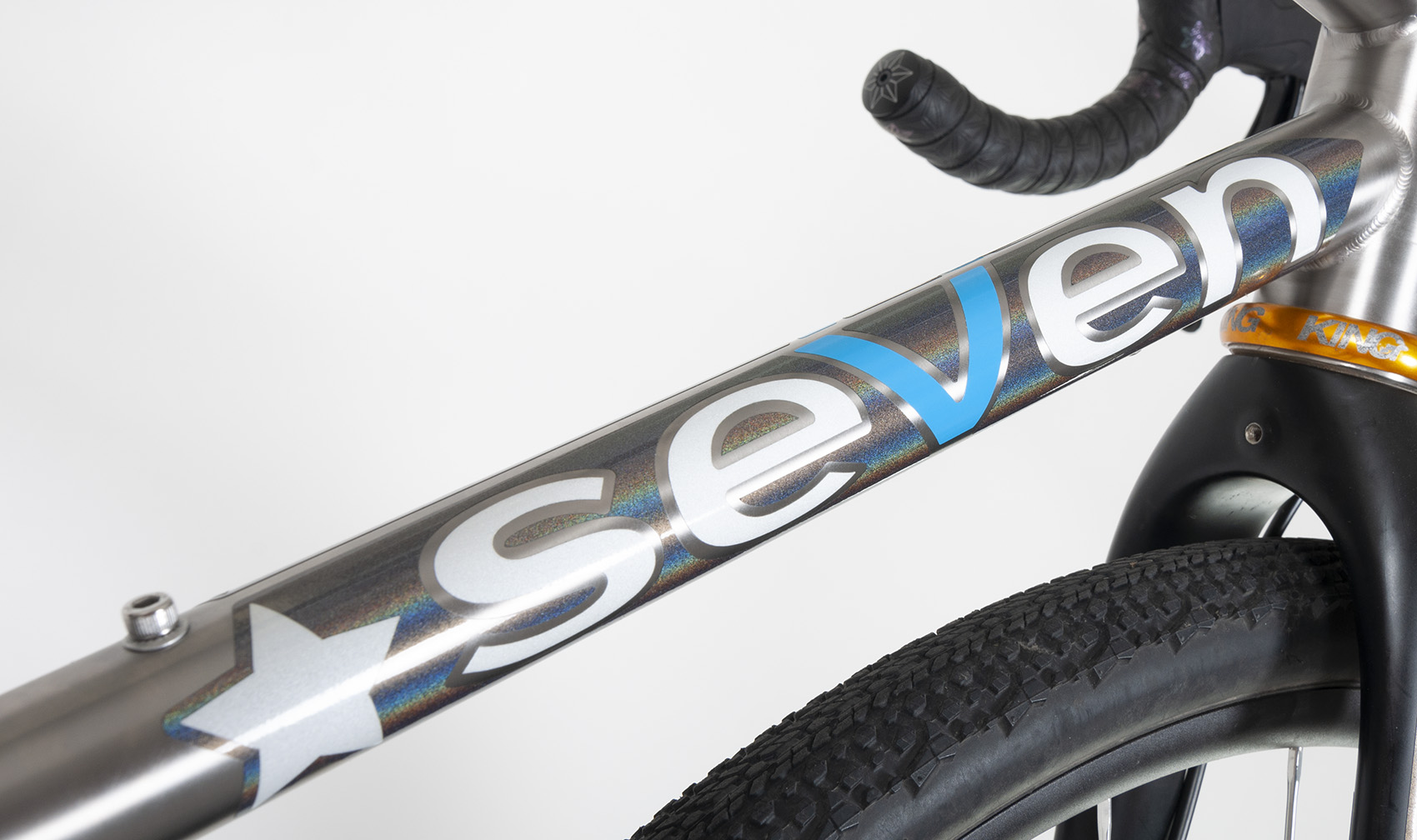 Evergreen XX custom star spangled graphics - down tube