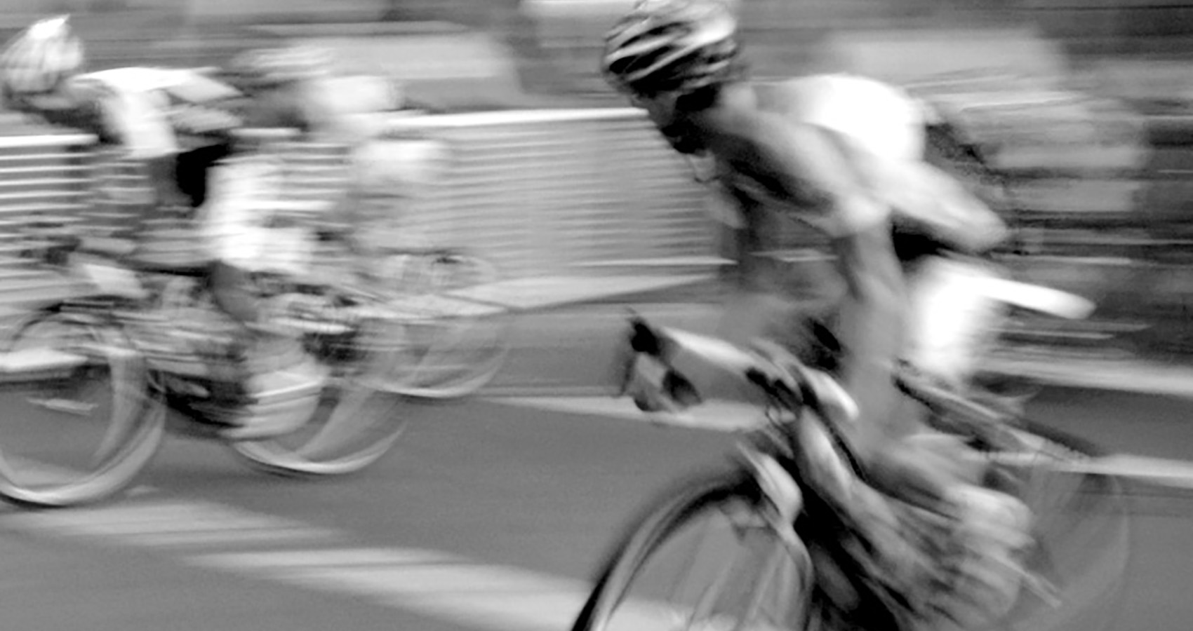 road racers in a sprint